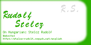 rudolf stelcz business card